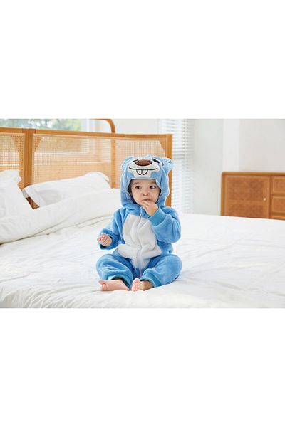 WildFashion Kigurumi pajamas for babies, jumpsuit type, made of soft and fluffy material CLD160-441