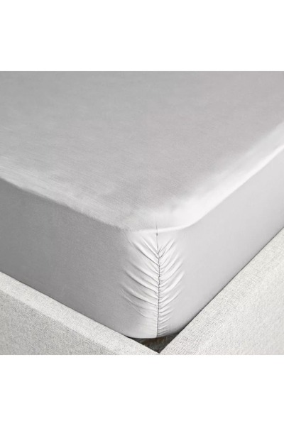 Home Centre Rekoop Tencel Sateen 300 Thread Count Super King Fitted Sheet - 200x205 cm