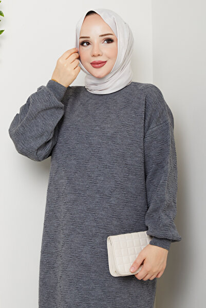 Pamuk Butik Women's Ring Patterned Knitwear Dress