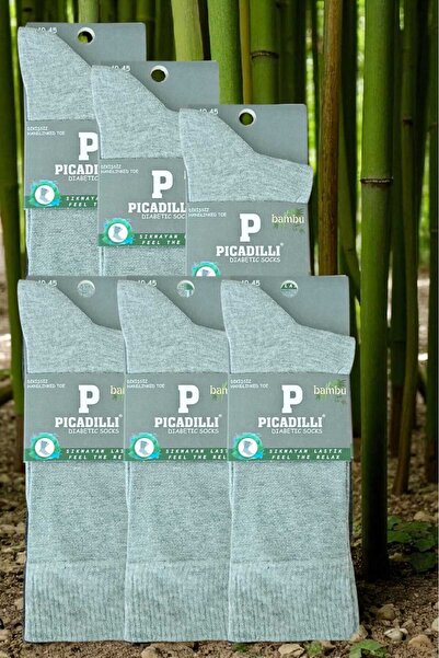 Picadilli جوارب خاصة لمرضى السكري، مصنوعة من نسيج مطاطي خاص غير قابل للانكماش...