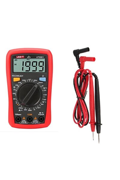 Genel Markalar Unı-T Ut 33D+ Dijital Multimetre Ac/Dc 600v Dc 10a Ncv UT33D+