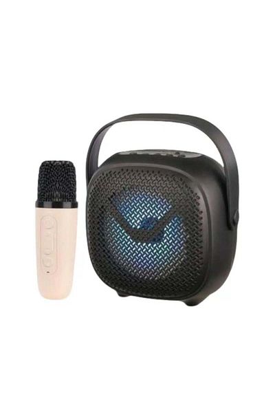 karaoke Bluetooth speaker with microphone and voice changer feature