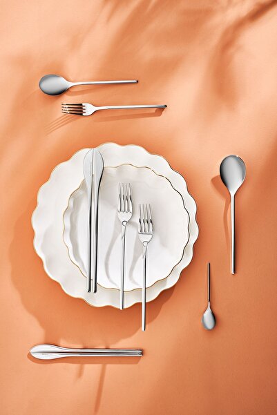 Karaca Cappadocia Premium 84 Pieces 12 Person Fork Spoon Knife Set Boxed