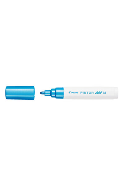 Pilot Marker metalic cu vârf rotund Pintor, 4,5 mm, albastru