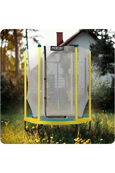 DacEnergy Trambulina de gradina , 6 stalpi fixati cu spuma, plasa interioara de protectie, inchisa cu fermo...