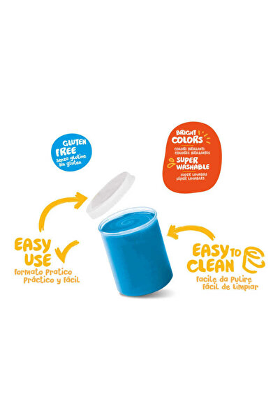 CARIOCA Bebek Parmak Boyası 6Lı 6x80 ml Süper Yıkanabilir +2 Yaş KO032