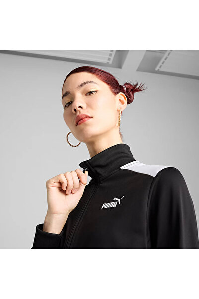 Puma Knitted Suits, Regular, Longsleeve, Regular, Medium, Color Blocking, Welt Pocket, Full Zip