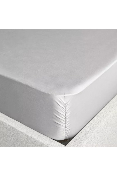 Home Centre Rekoop Tencel Sateen 300 Thread Count Single Fitted Sheet - 90x200 cm