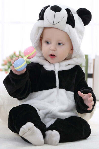 WildFashion Kigurumi pajamas for babies, jumpsuit type, made of soft and fluffy material CLD125-1122