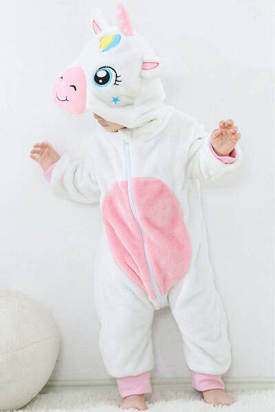 WildFashion Kigurumi pajamas for babies, jumpsuit type, made of soft and fluffy material CLD148-25