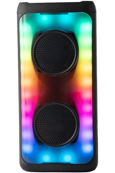 IDIGIT Portable Bluetooth Speaker with RGB Light & Mic, Supports TF/USB/AUX, for Home, Travel & Outdoor