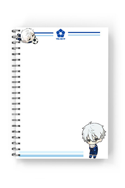 nihonwosekai Blue Lock Anime A5 Size Notebook 2 Pcs 50 Sheets Nagi Seishiro