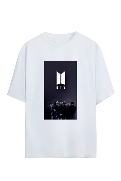 GraffTee تي شيرت قطني كبير الحجم للجنسين من BTS