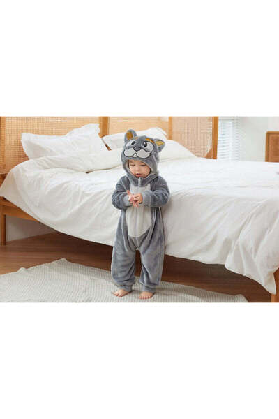 WildFashion Kigurumi pajamas for babies, jumpsuit type, made of soft and fluffy material CLD156-18