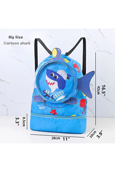 Choice5 حقيبة سباحة للأطفال من BigShark، حقيبة كتف للتخزين مقاومة للماء، حقيب...