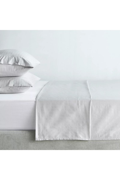 Home Centre Hampton Cotton Sateen 220 Thread Count Super King Flat Sheet - 260x270 cm starstarstarstarstar