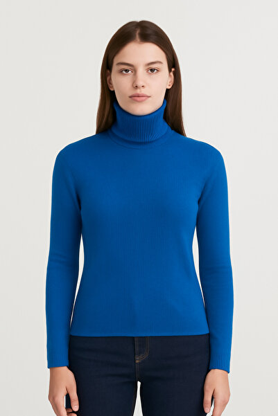 ribac Pack of 5 Women's Basic Full Turtleneck Sweaters