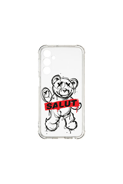 bestcase Carcasă spate antișoc pentru Samsung Galaxy A34 5G, Teddy Bear Salut...