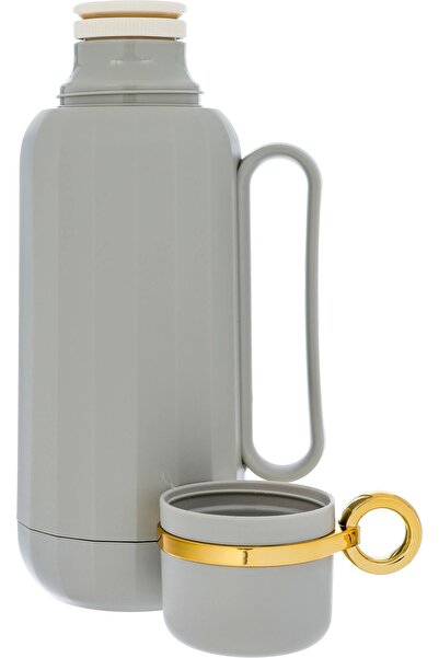 rexa Timeless Rahal Thermos, 1 liter, thermal glass inner container, plastic outer shell - stone gray