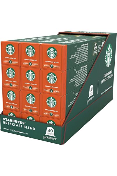 Starbucks مزيج الإفطار من كبسولات نسبرسو، ٥٦ غرام، عبوة من ١٢ كبسولة