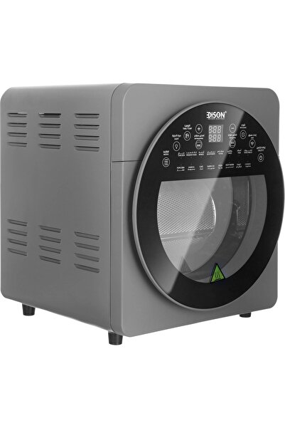 Edison AF521T مقلاة هوائية ذكية، 1700 واط، 14.5 لتر، تدعم الواي فاي - رمادي