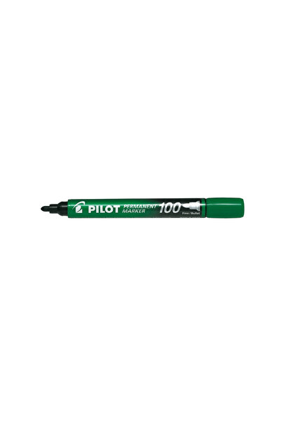 Pilot P100 permanent marker round tip 2-4.5 mm green