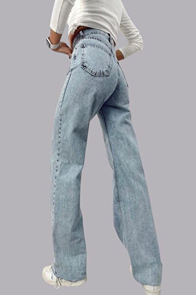 byhaziran butik Blue Washed Women's Jeans