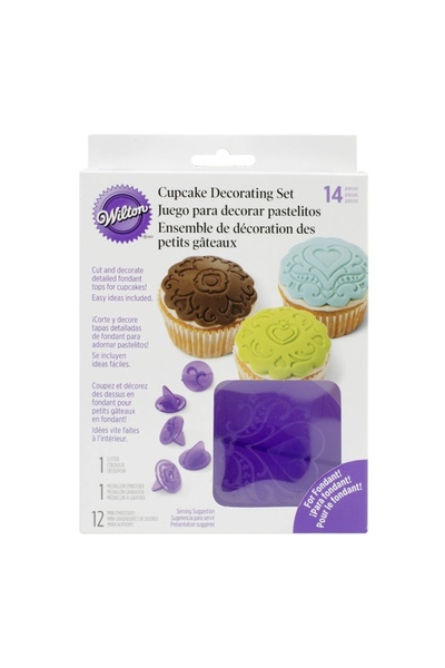 Lumea Комплект за печат на мъфини във формата на сърце, 14 бр. - Wilton