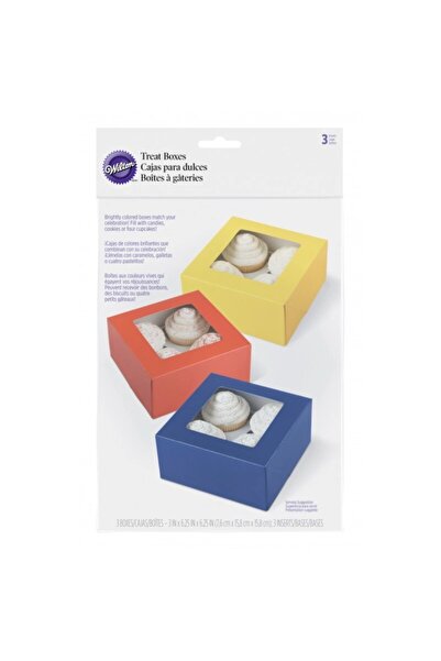 Lumea Set Cutii briose Rosu, Galben, Albastru, 3 buc. - Wilton