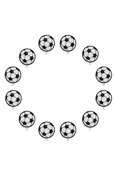 Lumea Set Lumanari rotunde "Fotbal", 12 buc. -