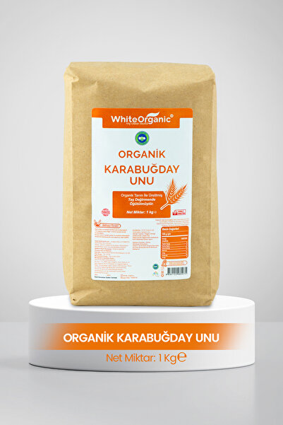 White Organic Organik Karabuğday Unu 1 Kg ( Greçka) Çiğ Karabuğday Unu