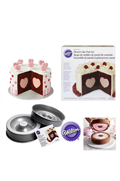 Lumea Forma de copt cu model de Inima, ∅:21 cm - Wilton