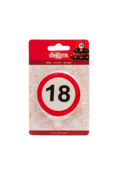 Lumea Lumanare aniversara "18" - deKora