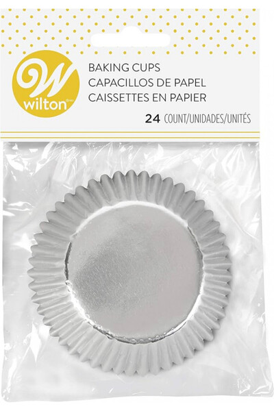 Lumea Hartii briose Argintiu 24 buc. - Wilton