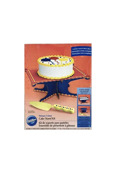 Lumea Suport tort "Culori Primare" cu spatula inclusa - Wilton