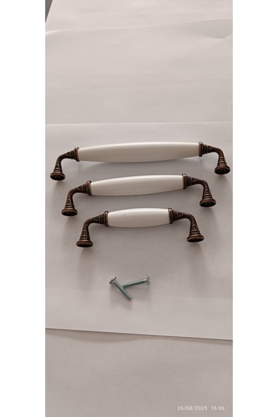 Arion 5Pcs Selected 96 128 160mm Antiqued Copper Luxury Modern Drawer Cabinet Cloakroom Furniture Handles White