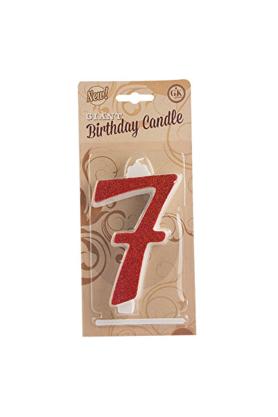 Lumea Lumanari cifre uriase nr.7 rosu -