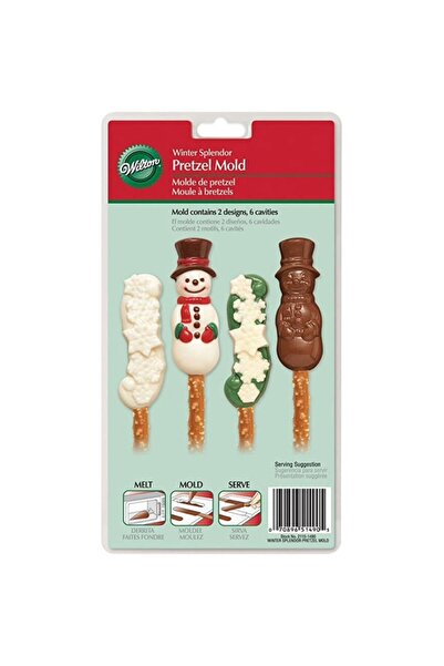 Lumea Forma ciocolata/covrig model Fulg de nea si Om de zapada- Wilton