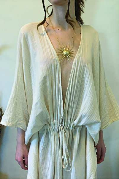 ARİNNASİDE Muslin Waist Belted Oversize Kimono