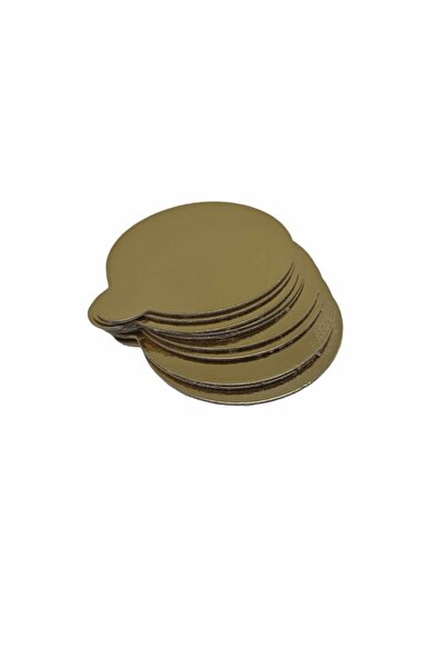 Lumea Χρυσά δισκάκια για τούρτα, 8 cm, 10 τεμ. -