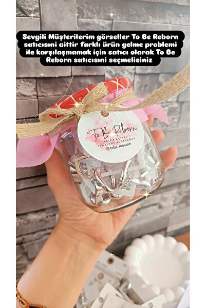 To Be Reborn Gizemli Küpe Kavanozu (5 Adet Çelik Küpe)