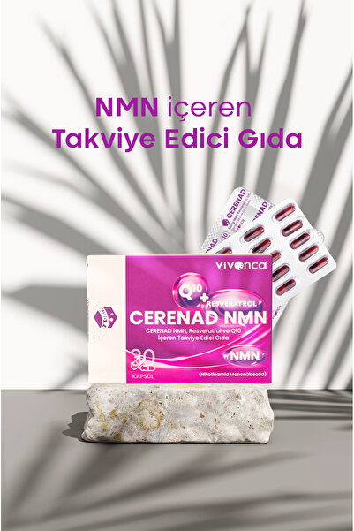 Cerenad Lipozomal Nmn, Resveratrol, Coq10, Çinko Ve C Vitamini Içeren Takviye Edici Gıda
