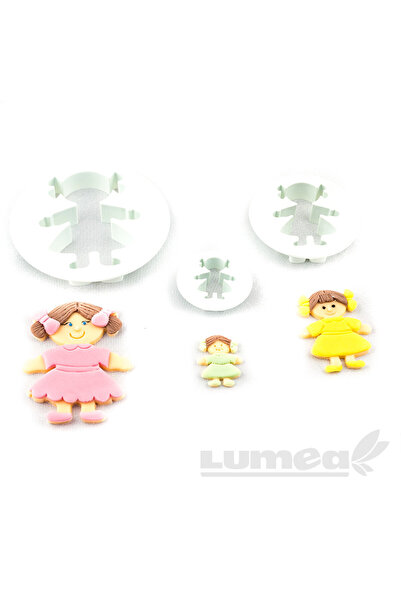 Lumea Комплект за изрязване на кукли, 3 части -