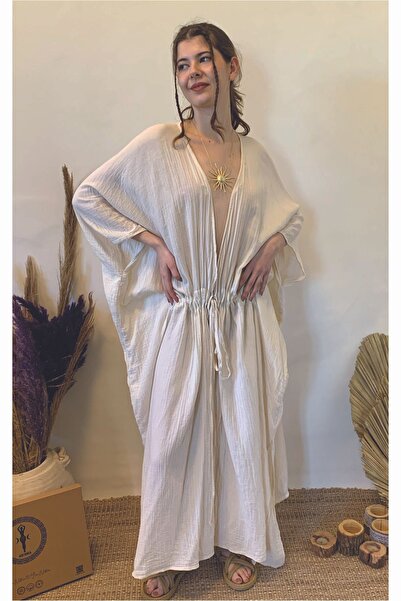 ARİNNASİDE Muslin Waist Belted Oversize Kimono