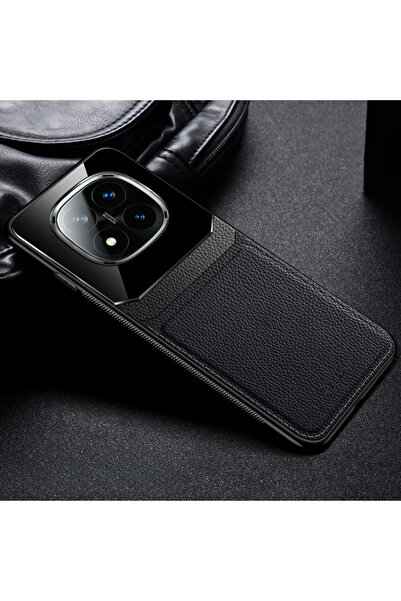 Zebana Lens Deri Kılıf Xiaomi Redmi Note 14 Pro Plus Uyumlu