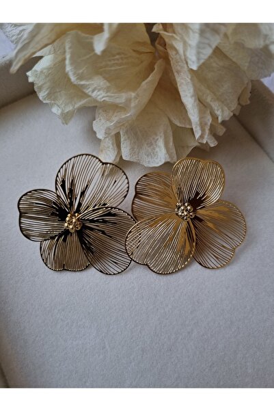 Gemnest Accessories Çiçekli Çelik Küpe