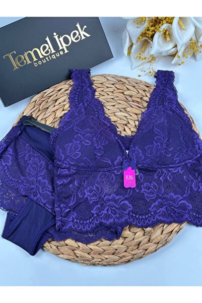 F.K Dantelli Desteksiz Balensiz Bralet Takım