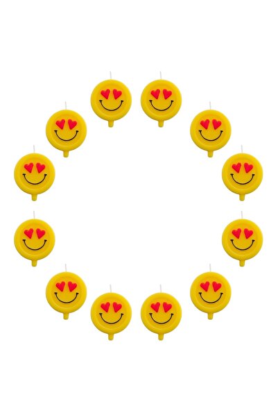 Lumea Set Lumanari rotunde "Smile Heart", 12 buc. -