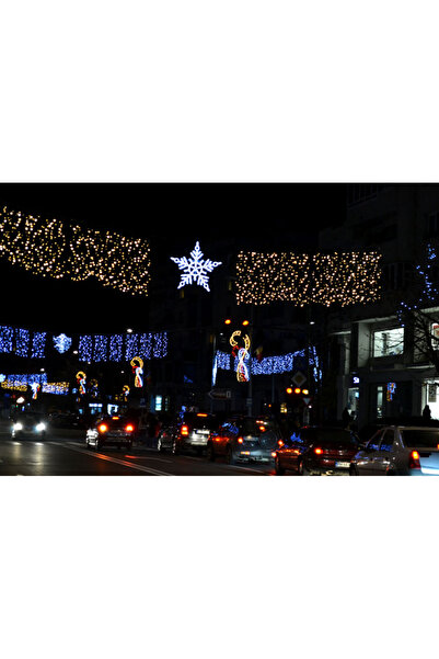 SDX Market Lumină de Crăciun SDX, 9002W, Cortină intermitentă, Alb rece, 200 LED-uri, 3 m x 1 m