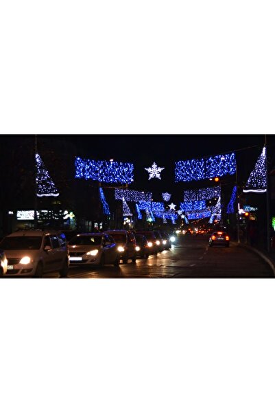 SDX Market Instalație de Crăciun SDX, 9002B, Cortină bliț, Albastră, 200 LED-...